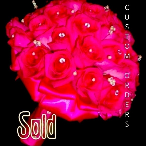 𝅺CUSTOM ORDERED WEDDING FLOWERS - Picture 1 of 5